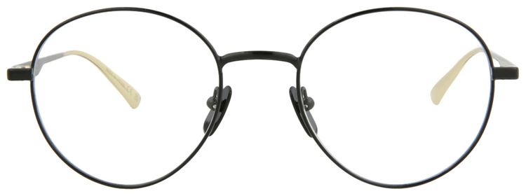 Gucci Round Frame Metal Optical Frames Black Transparent
