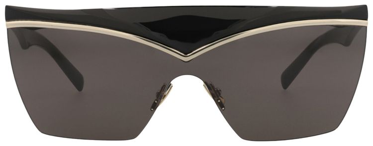 Saint Laurent Shield Frame Injection Sunglasses Black