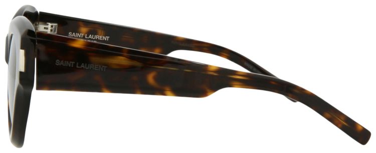 Saint Laurent Cat Eye Frame Acetate Sunglasses Havana Grey