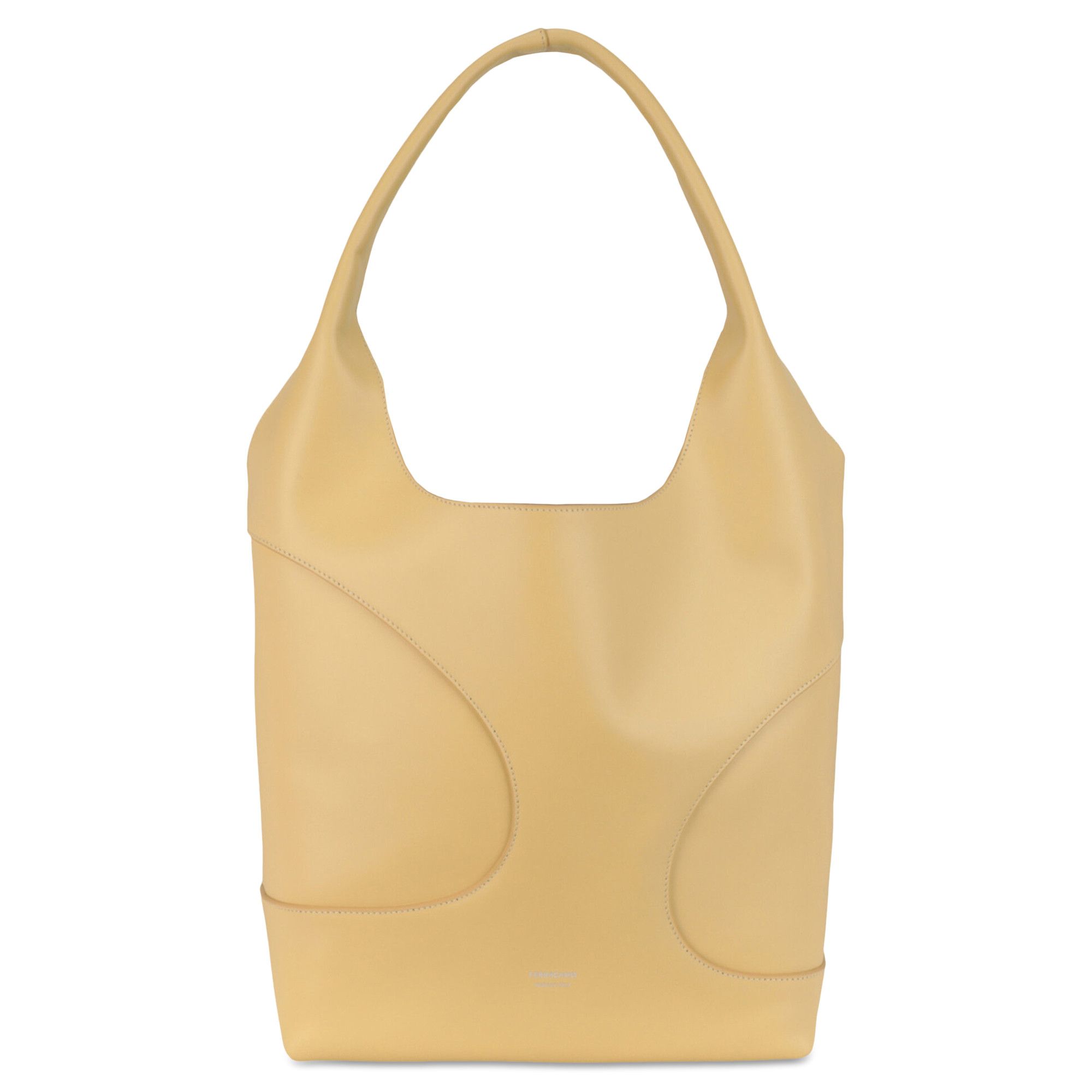 Buy Ferragamo Debossed Cut-Out Hobo Bag 'Light Yellow' - 215985