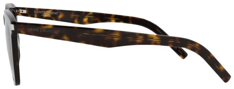 Saint Laurent Square Frame Acetate Sunglasses Havana Grey