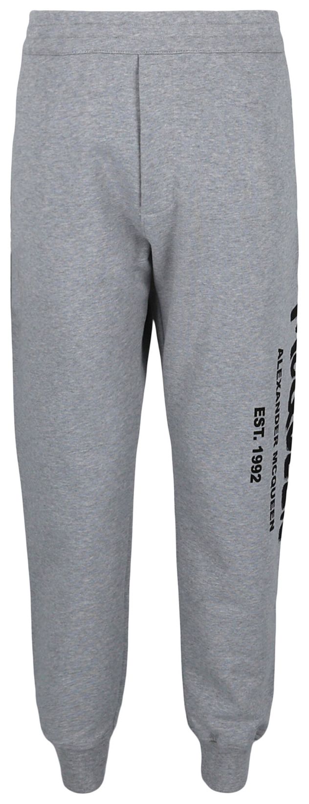 Alexander McQueen Graffiti Logo Sweatpants Grey Black