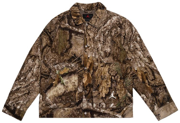 Air Jordan Flight Chicago Realtree Jacket Medium Olive Sail