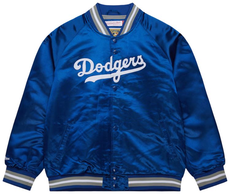 Mitchell  Ness Lightweight Satin Los Angeles Dodgers Jacket Royal