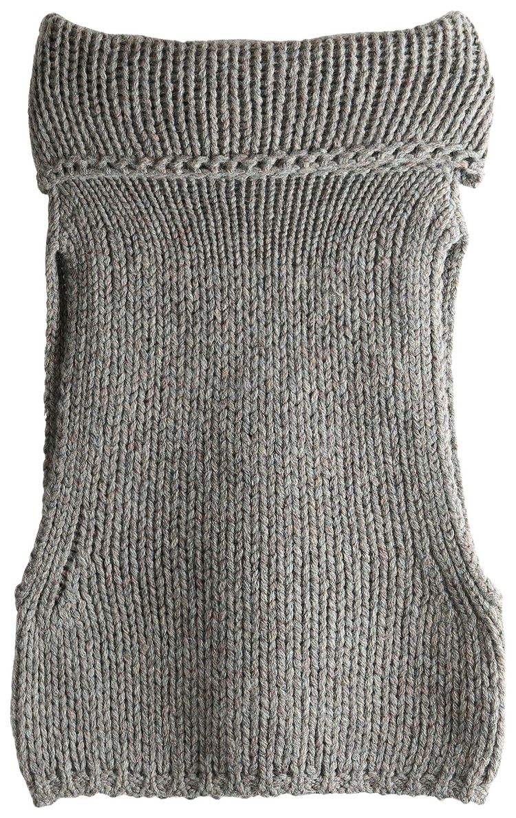 Amomento Hand Knitted Vest Grey