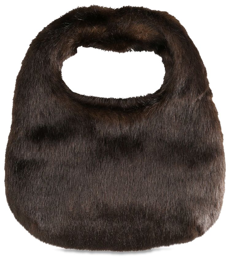 Amomento Fur Tote Bag Brown