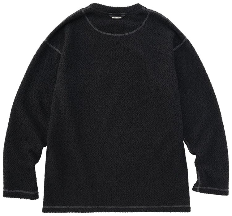 And Wander Wool Crew Neck Charcoal