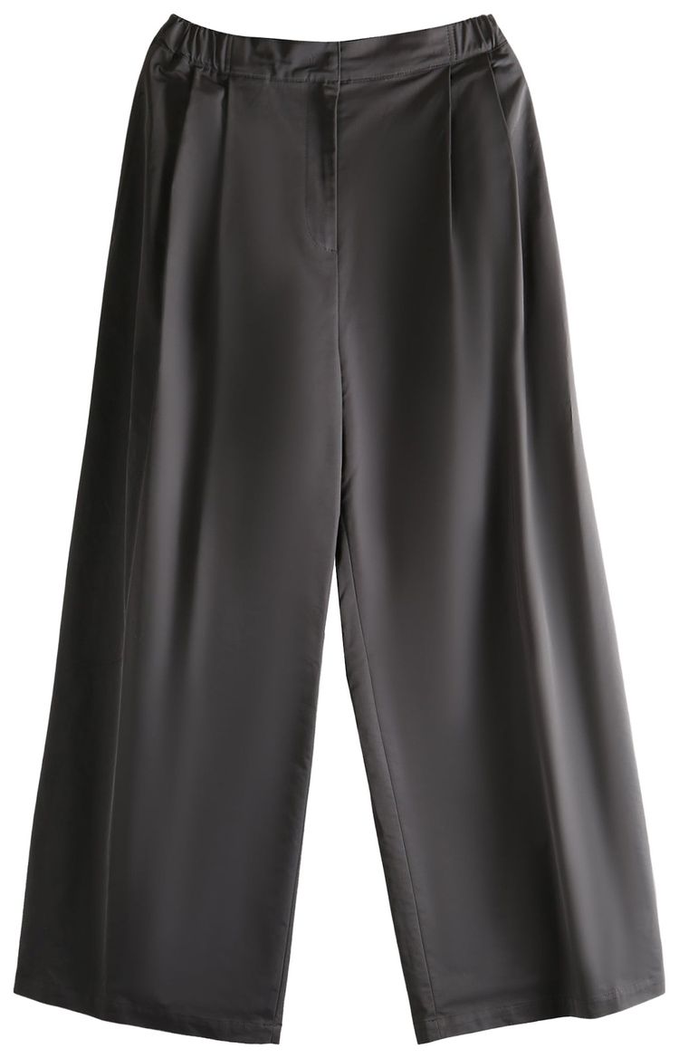 Amomento Two Tuck Balloon Pants Charcoal