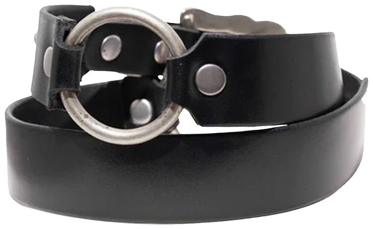 Enfants Riches Deprimes Classic Rose Double Ring Belt Black