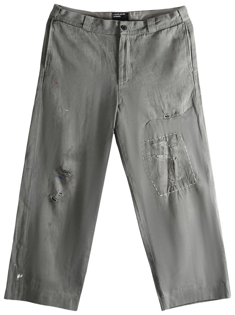 Enfants Riches Deprimes Sosos Repaired Trousers Light Grey