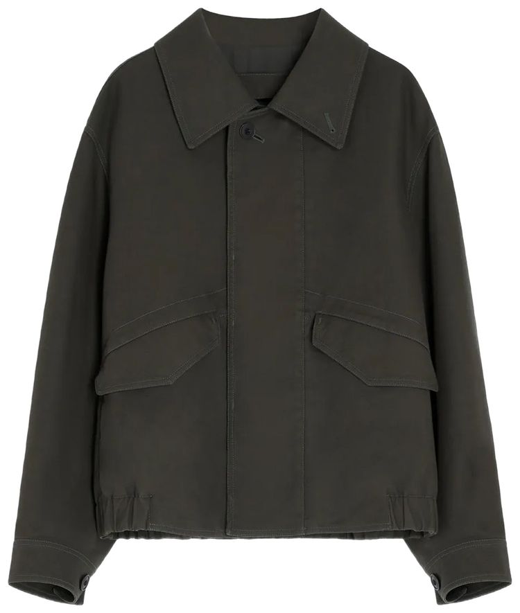 Lemaire Boxy Blouson Coat Espresso