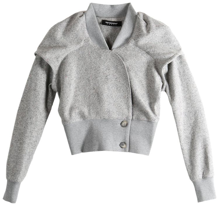 Kiko Kostadinov Lauterbach Jersey Jacket Speckled Grey