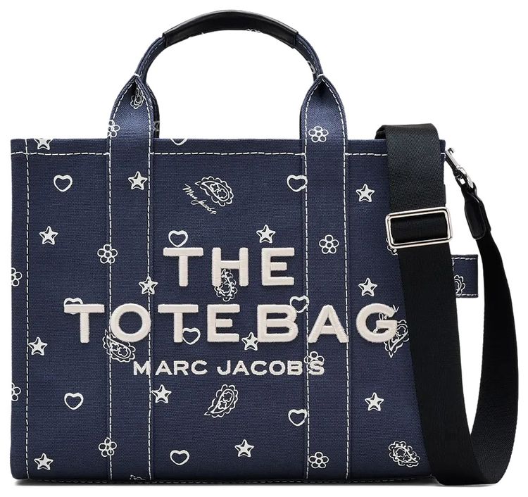 Marc Jacobs The Medium Tote Bag Navy Multi