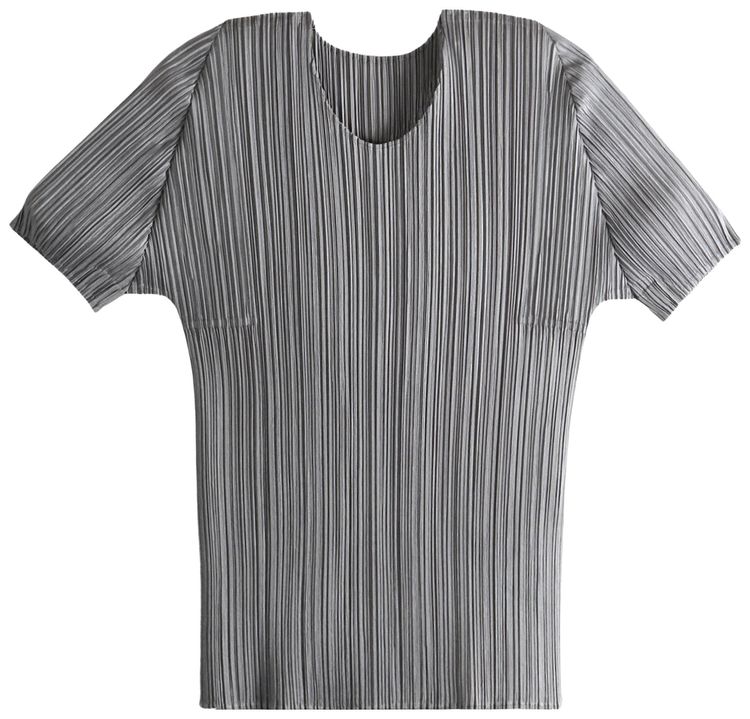 Pleats Please Issey Miyake Basics Shirt Grey