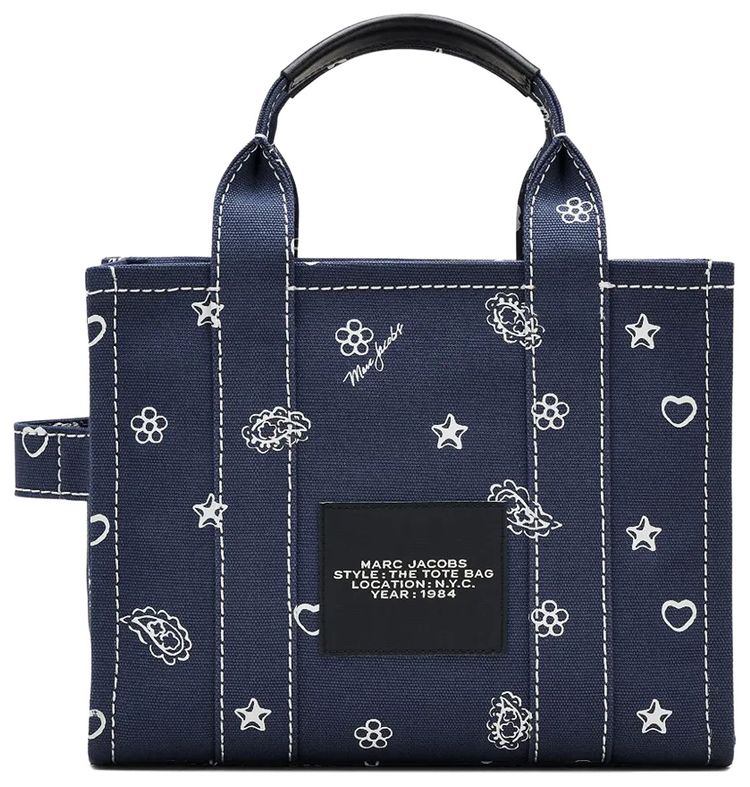 Marc Jacobs The Small Tote Bag Navy Multi