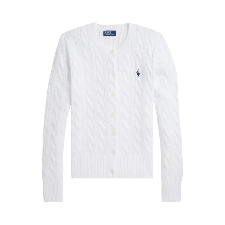 Polo Ralph Lauren Long Sleeve Cardigan White