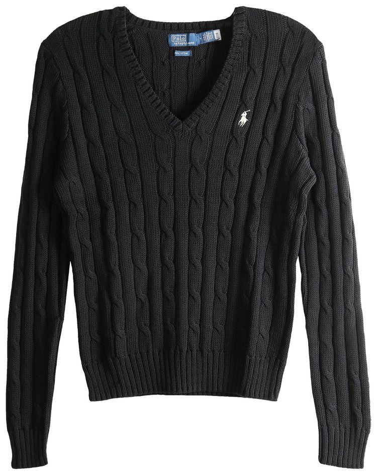 Polo Ralph Lauren Long Sleeve Pullover Polo Black