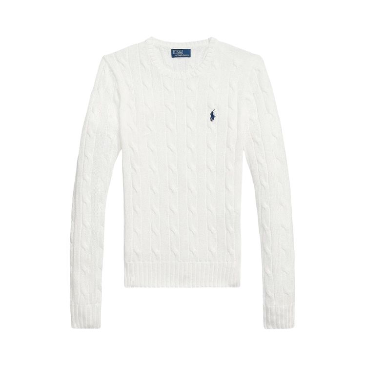 Polo Ralph Lauren Pima Cotton Julianna Long Sleeve Pullover White