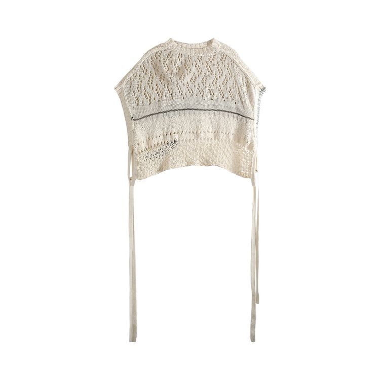 Ys Asymmetric Vest Off White