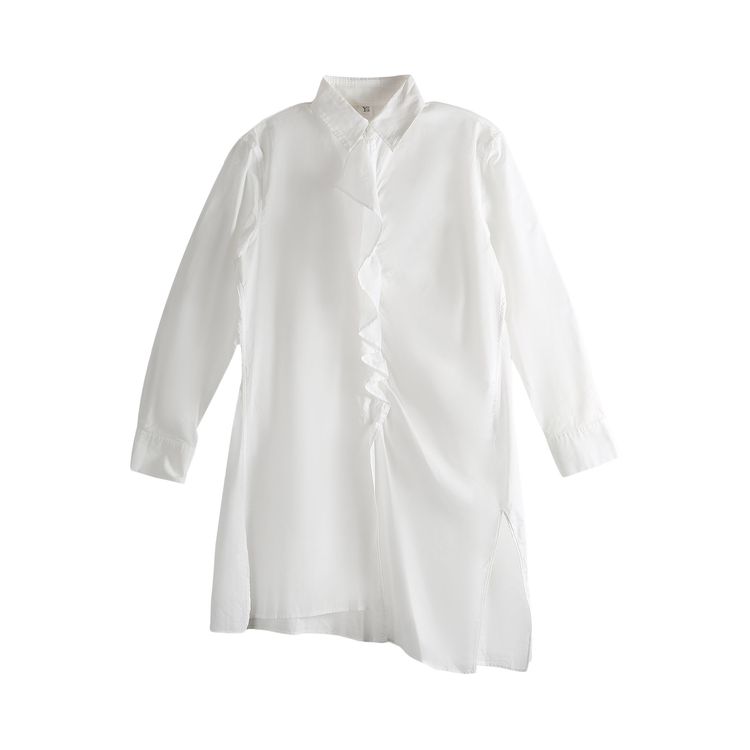 Ys U Bleed Frill Shirt White