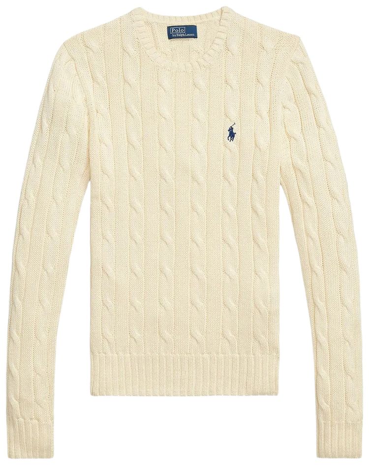 Polo Ralph Lauren Pima Cotton Julianna Long Sleeve Pullover Parchment Cream