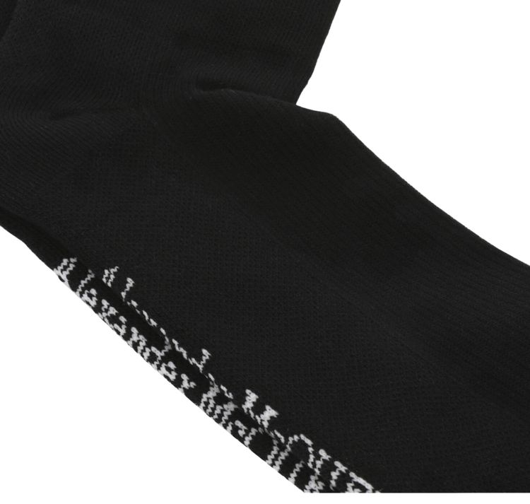 Alexander McQueen Signature Knit Socks Black Ivory