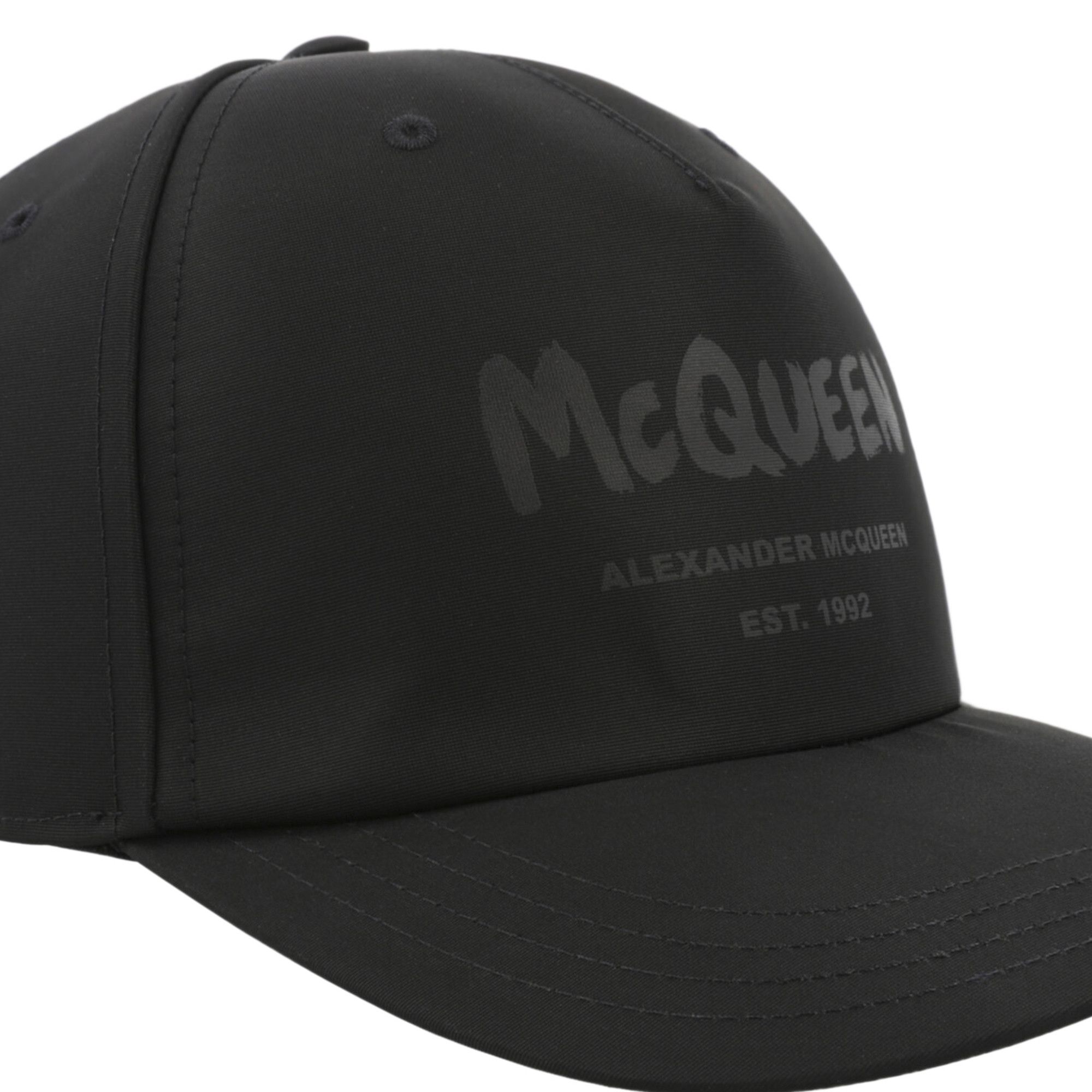 Buy Alexander McQueen Graffiti Baseball Cap 'Black' - 667778 4404Q