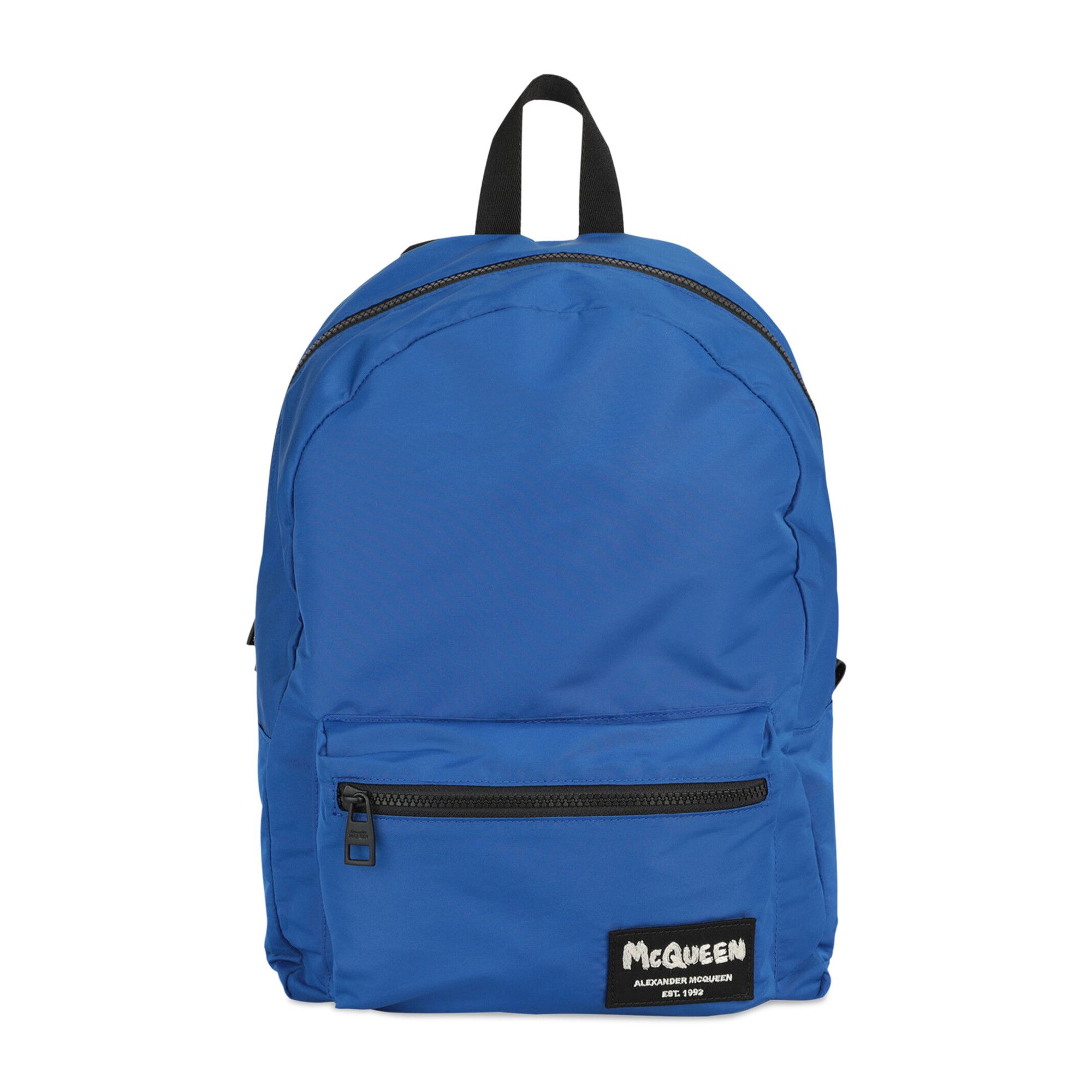 Buy Alexander McQueen Graffiti Metropolitan Backpack 'Blue Black