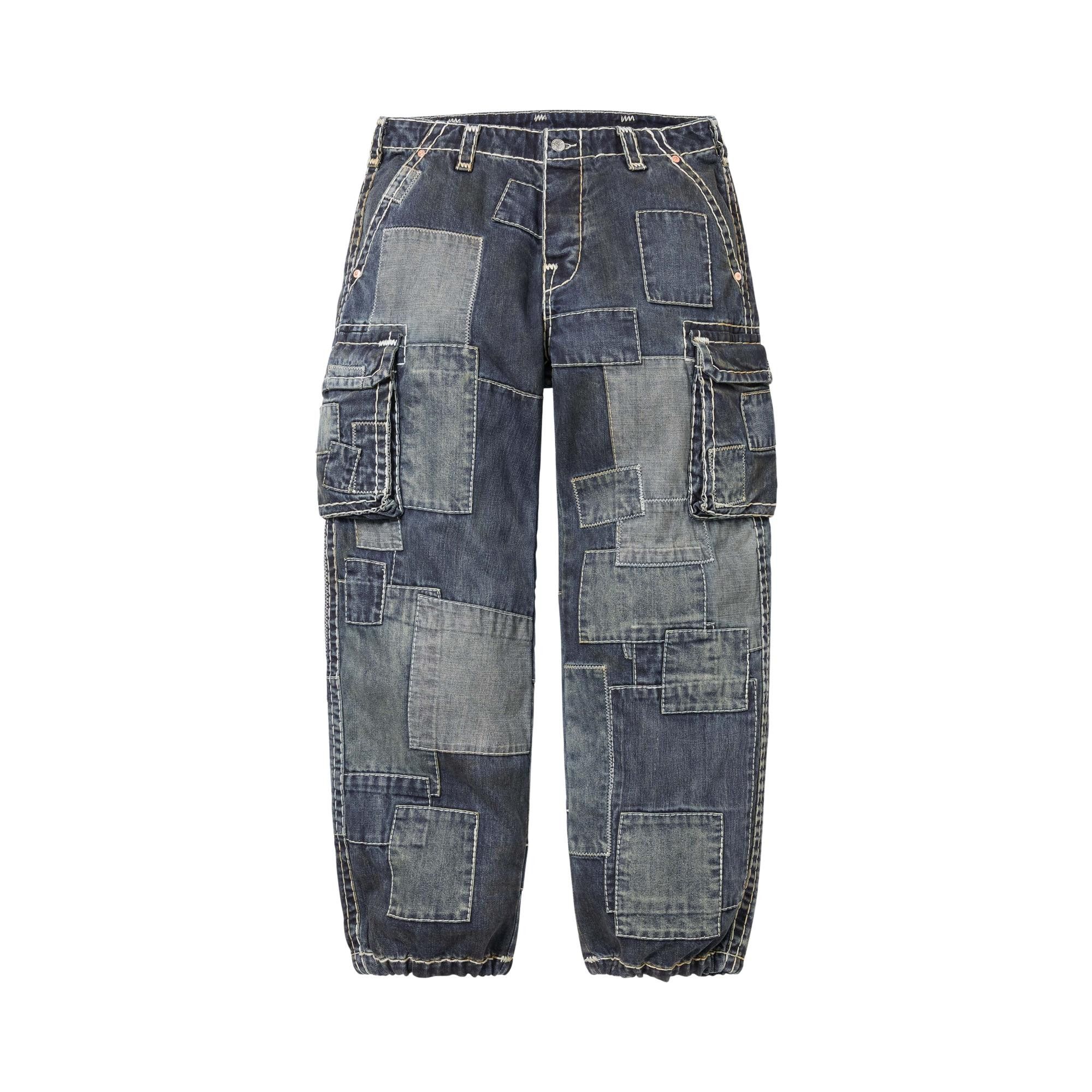 Buy Supreme x True Religion Patchwork Cargo Pant 'Dirty Indigo