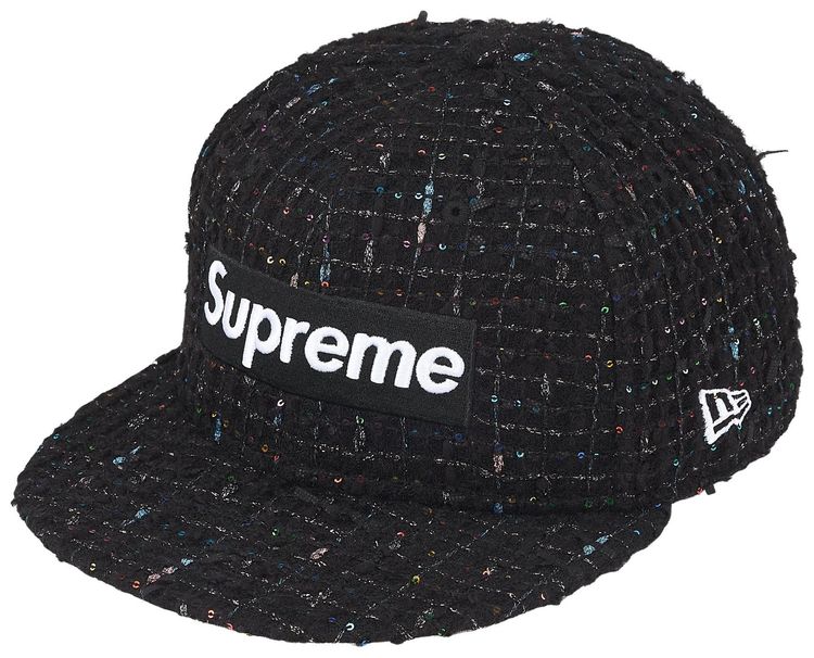 Supreme Boucle Box Logo New Era Black