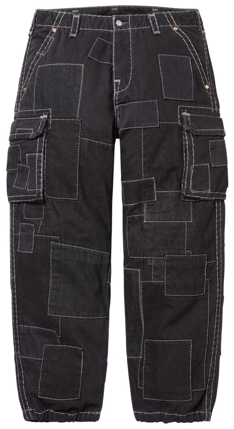 Supreme x True Religion Patchwork Cargo Pant Black