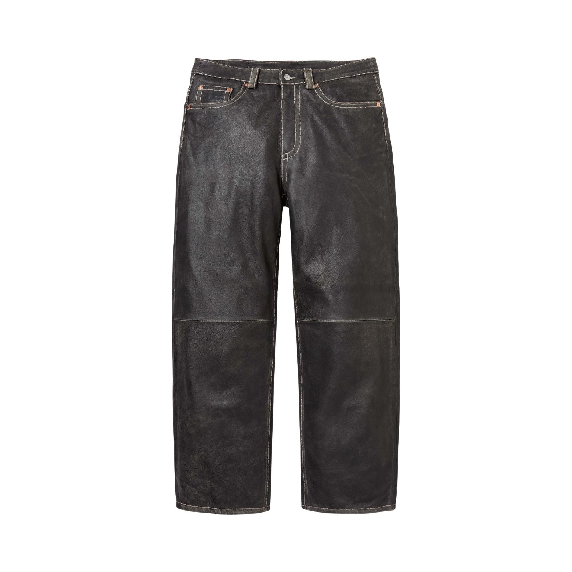 Loose Fit Leather Pant 定価132,000円 Buy Supreme x True Religion Loose Fit Leather Pant 'Black