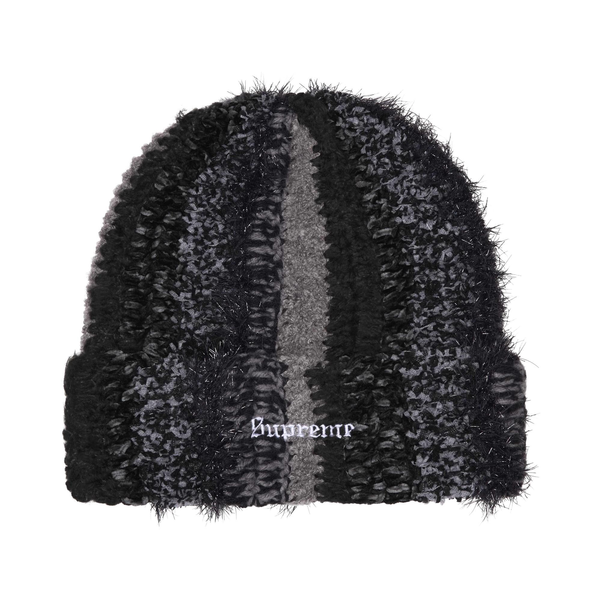 Buy Supreme Tinsel Stripe Beanie 'Black' - FW25BN68 BLACK | GOAT CA