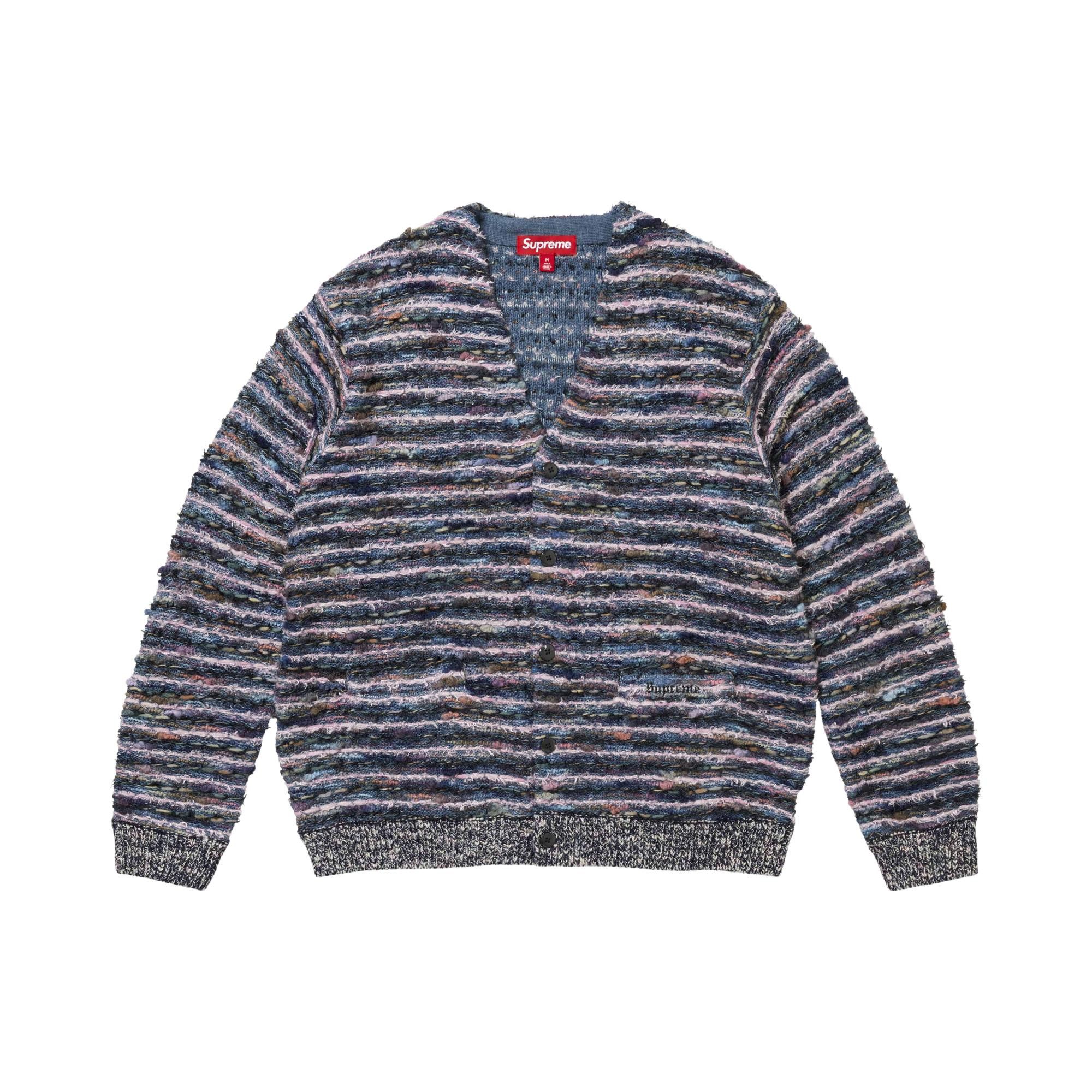 Buy Supreme Textured Cardigan 'Navy' - FW25SK18 NAVY | GOAT