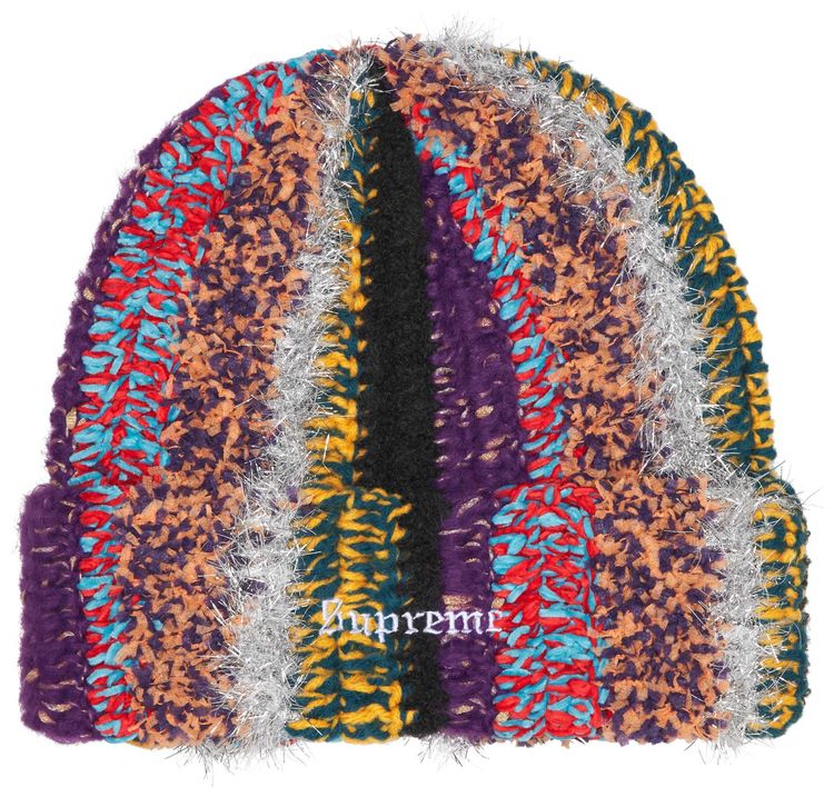 Supreme Tinsel Stripe Beanie Multicolor