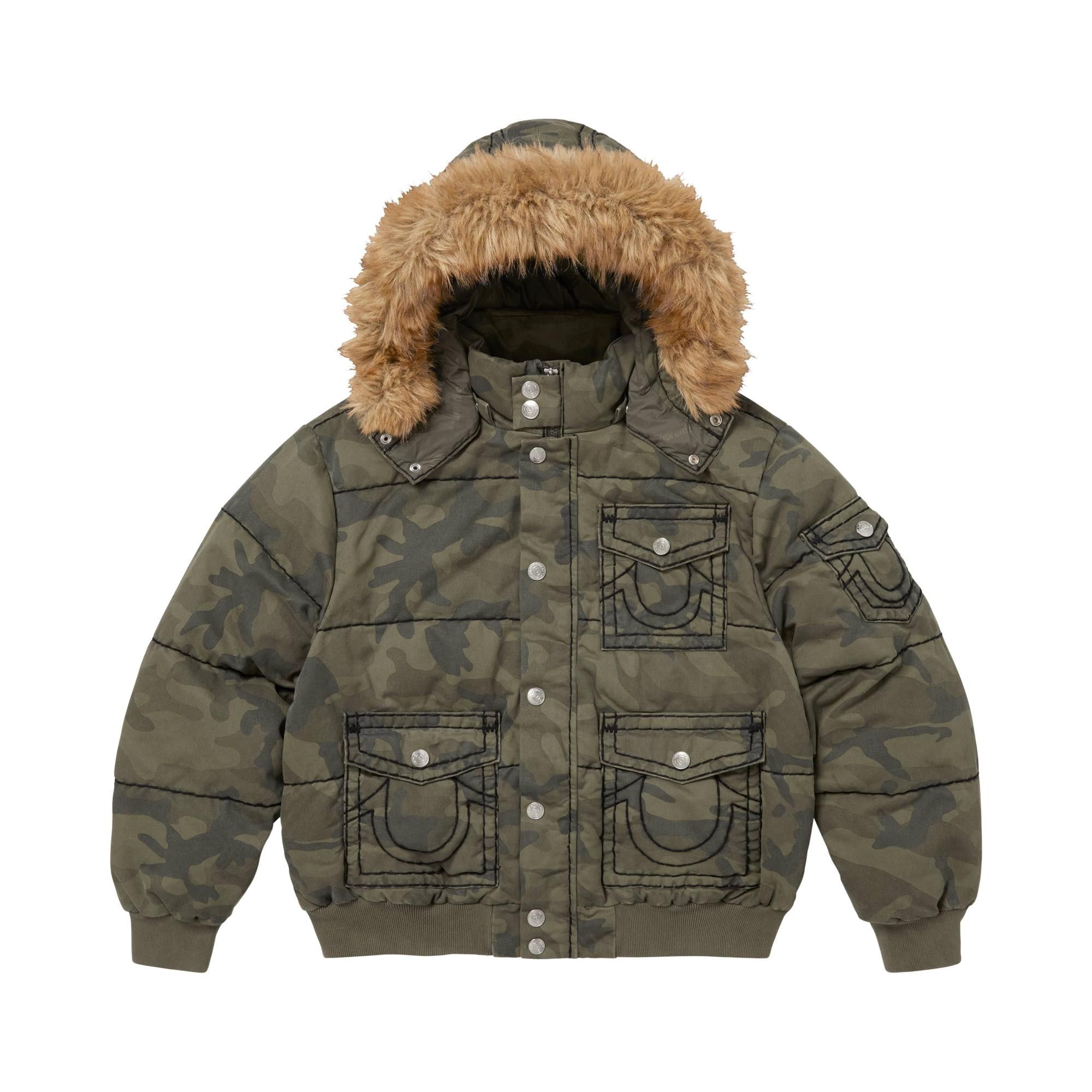 Buy Supreme x True Religion Puffer Jacket 'Olive Camo' - FW25J64