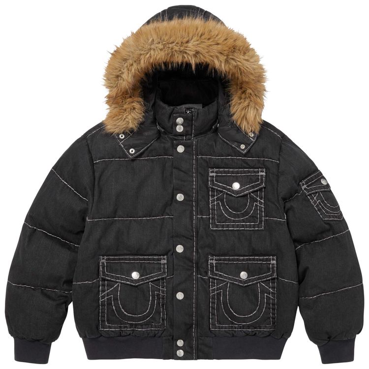 Supreme x True Religion Puffer Jacket Black