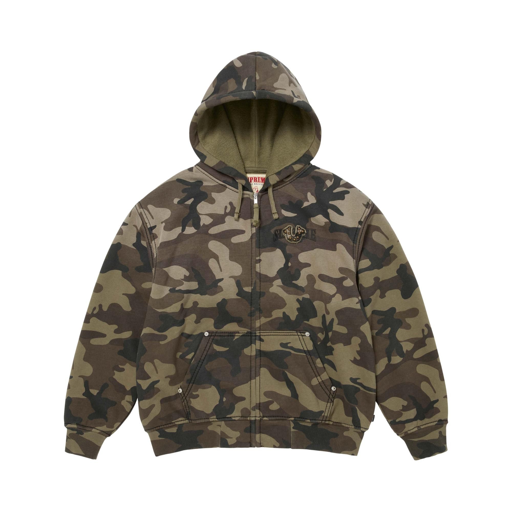 トップス Supreme TrueReligion Zip Up Hood Brown Buy Supreme x True Religion Zip Up Hooded Sweatshirt 'Brown