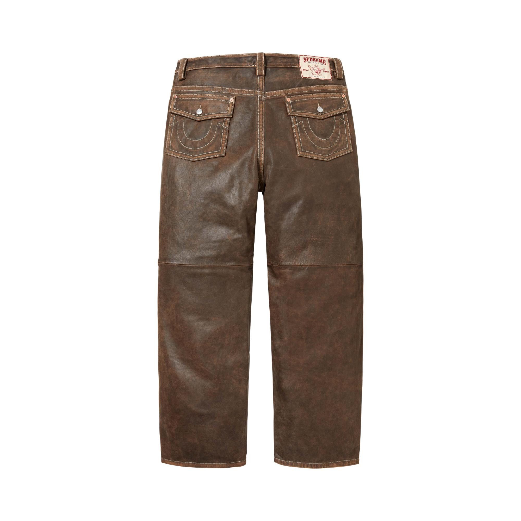 パンツ Supreme True Religion Leather Pants 34 Buy Supreme x True Religion Loose Fit Leather Pant 'Brown