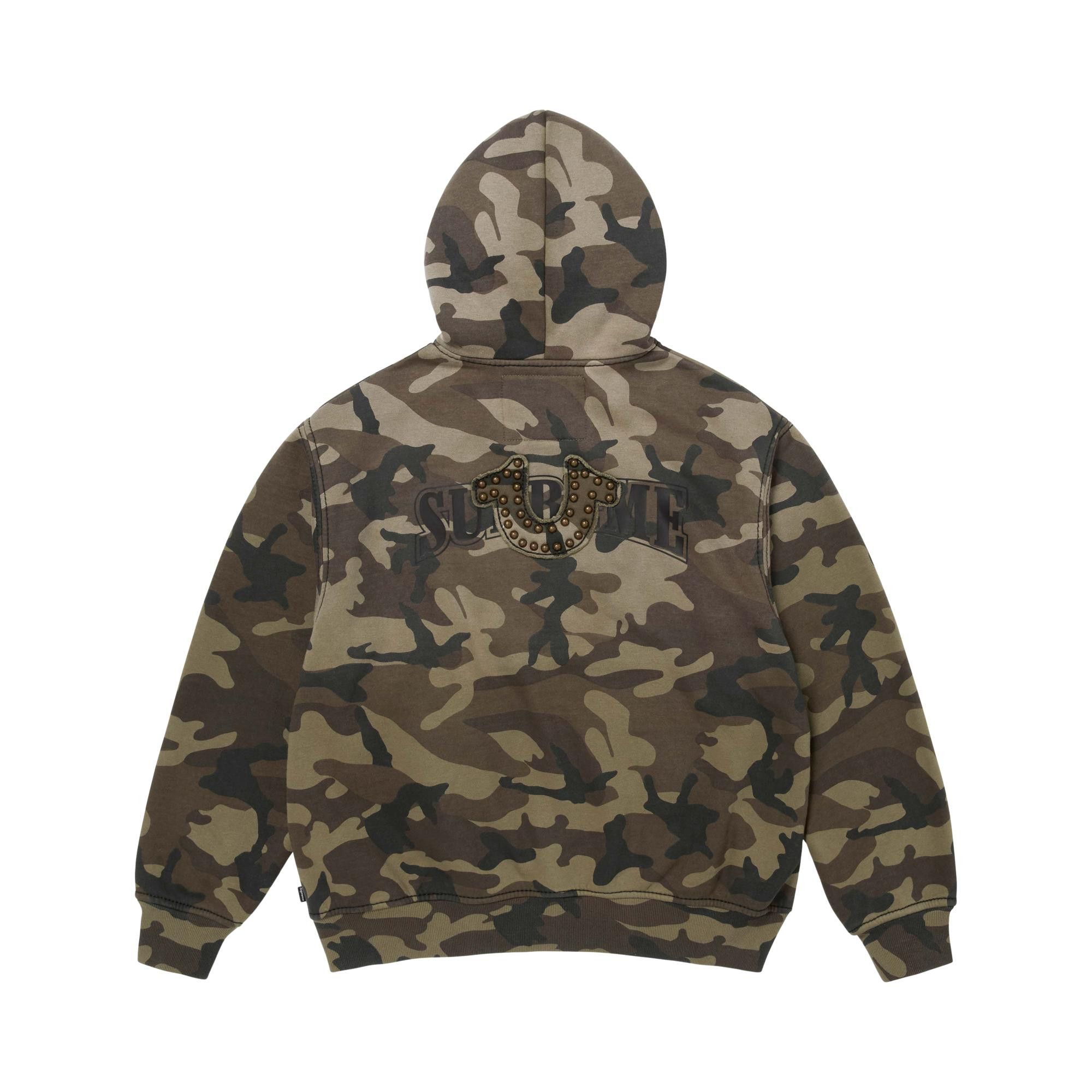 supreme true religion迷彩ジップパーカー Buy Supreme x True Religion Zip Up Hooded Sweatshirt 'Brown Camo