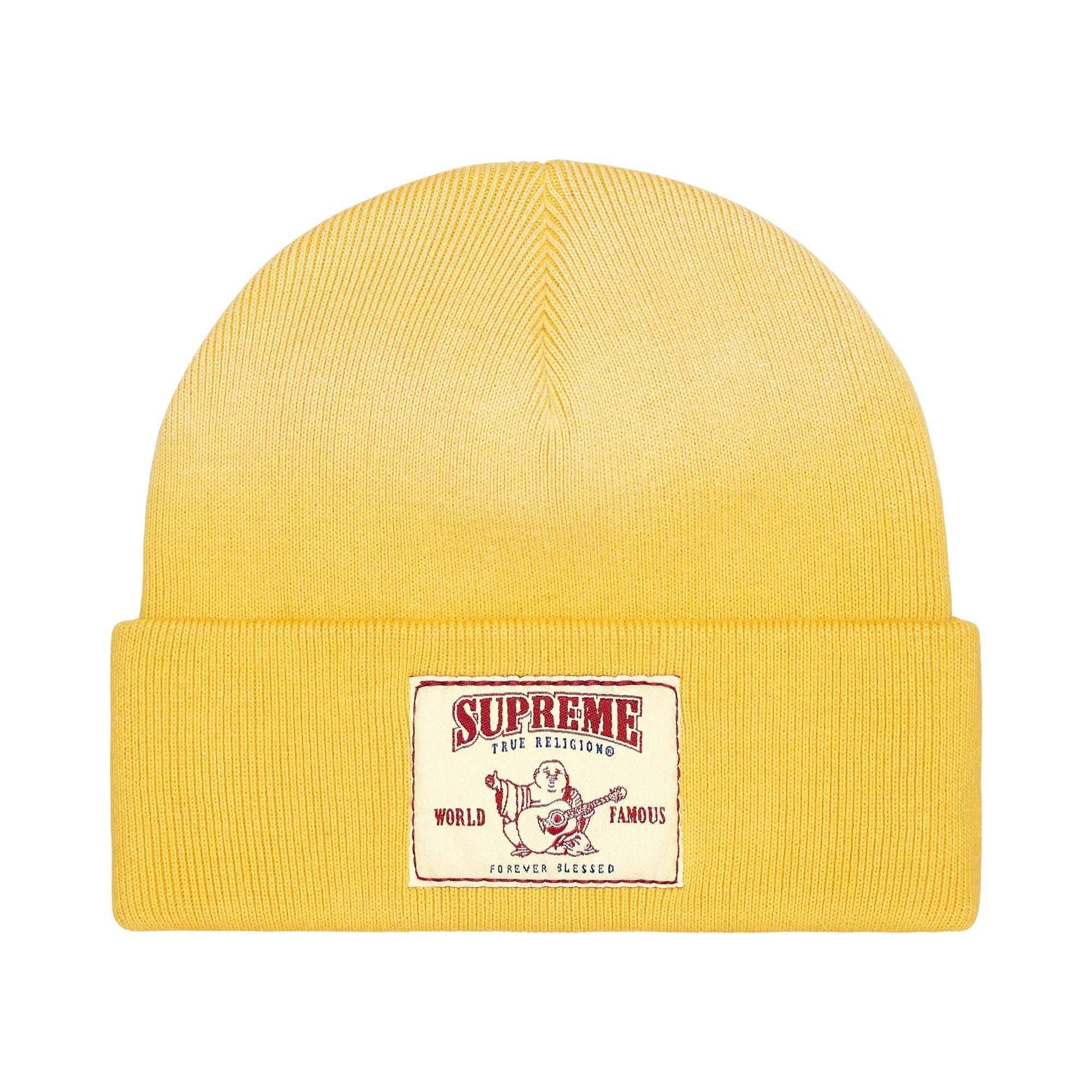 Buy Supreme x True Religion Beanie 'Yellow' - FW25BN31 YELLOW | GOAT