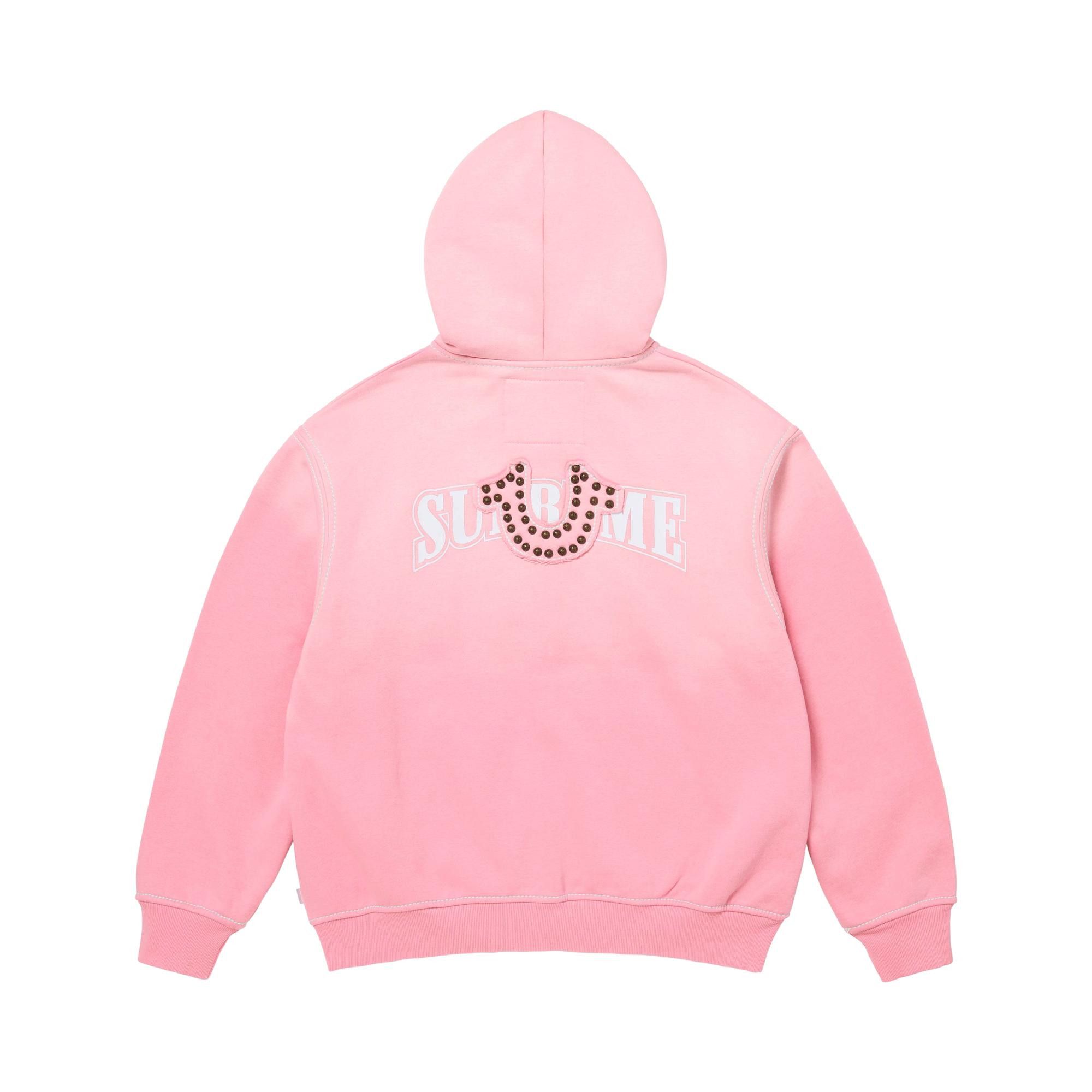 Buy Supreme x True Religion Zip Up Hooded Sweatshirt 'Pink