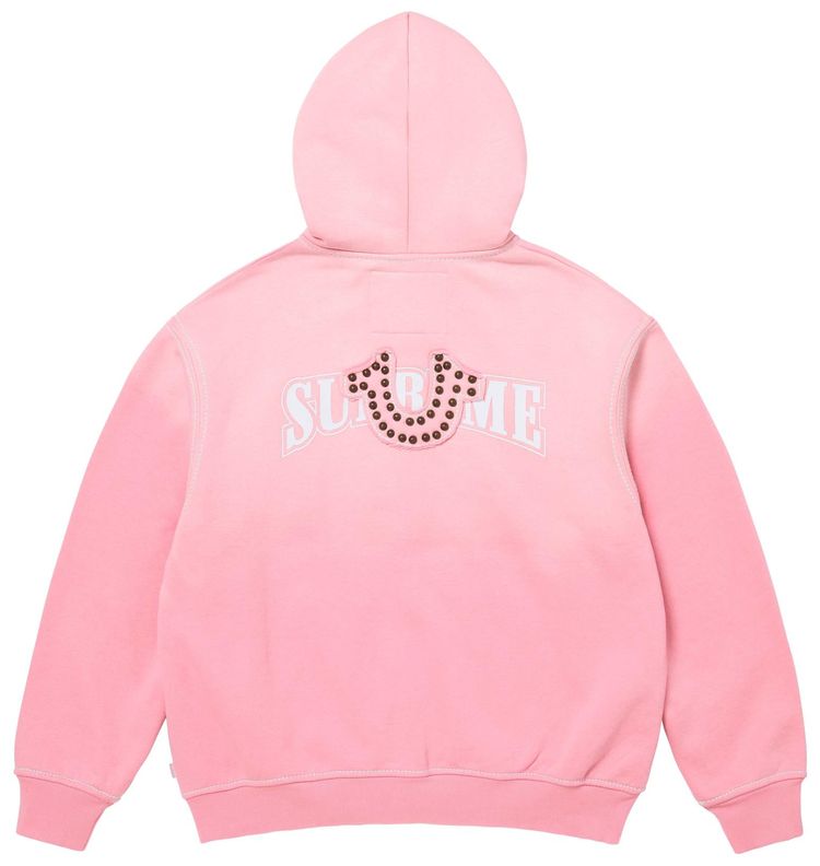 Supreme x True Religion Zip Up Hooded Sweatshirt Pink