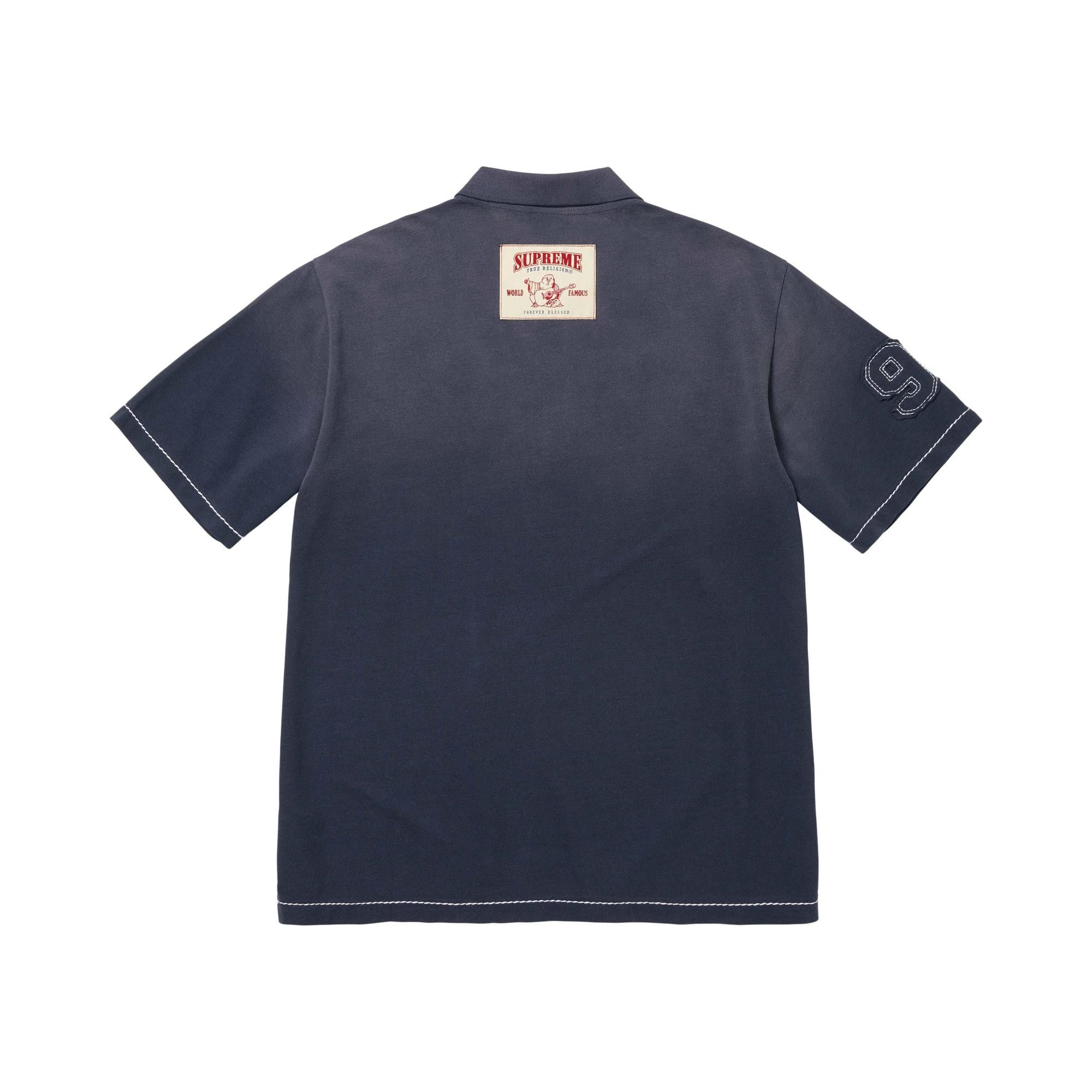 Buy Supreme x True Religion Appliqué Polo 'Navy' - FW25KN3 NAVY | GOAT