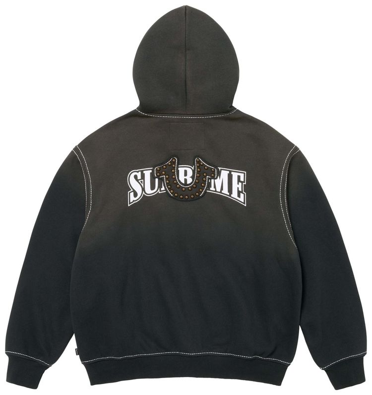 Supreme x True Religion Zip Up Hooded Sweatshirt Black