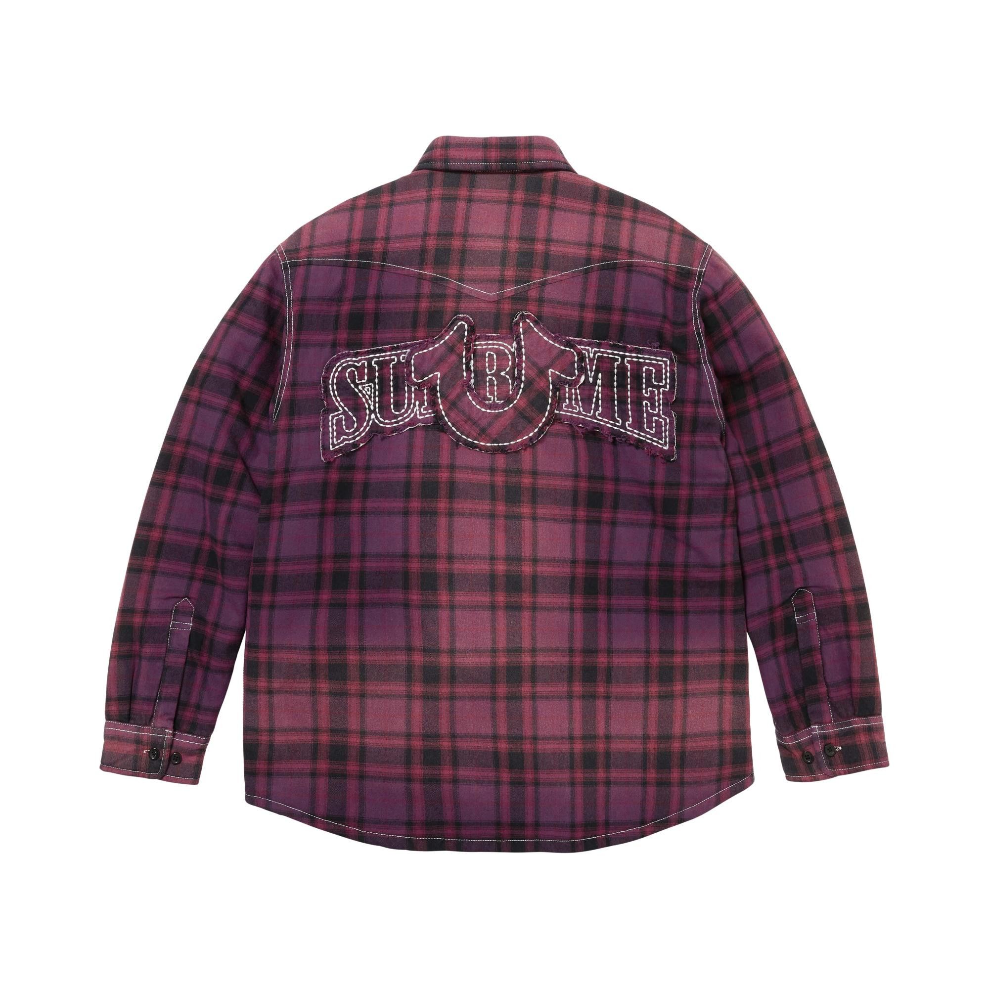 トップス Supreme True Religion Flannel Shirt M Supreme True Religion Quilted Lined Plaid Flannel Shirt Brown