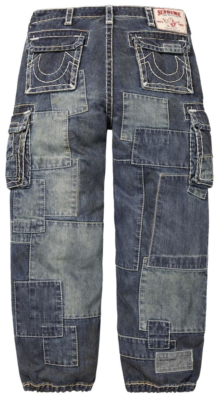 Supreme x True Religion Patchwork Cargo Pant Dirty Indigo