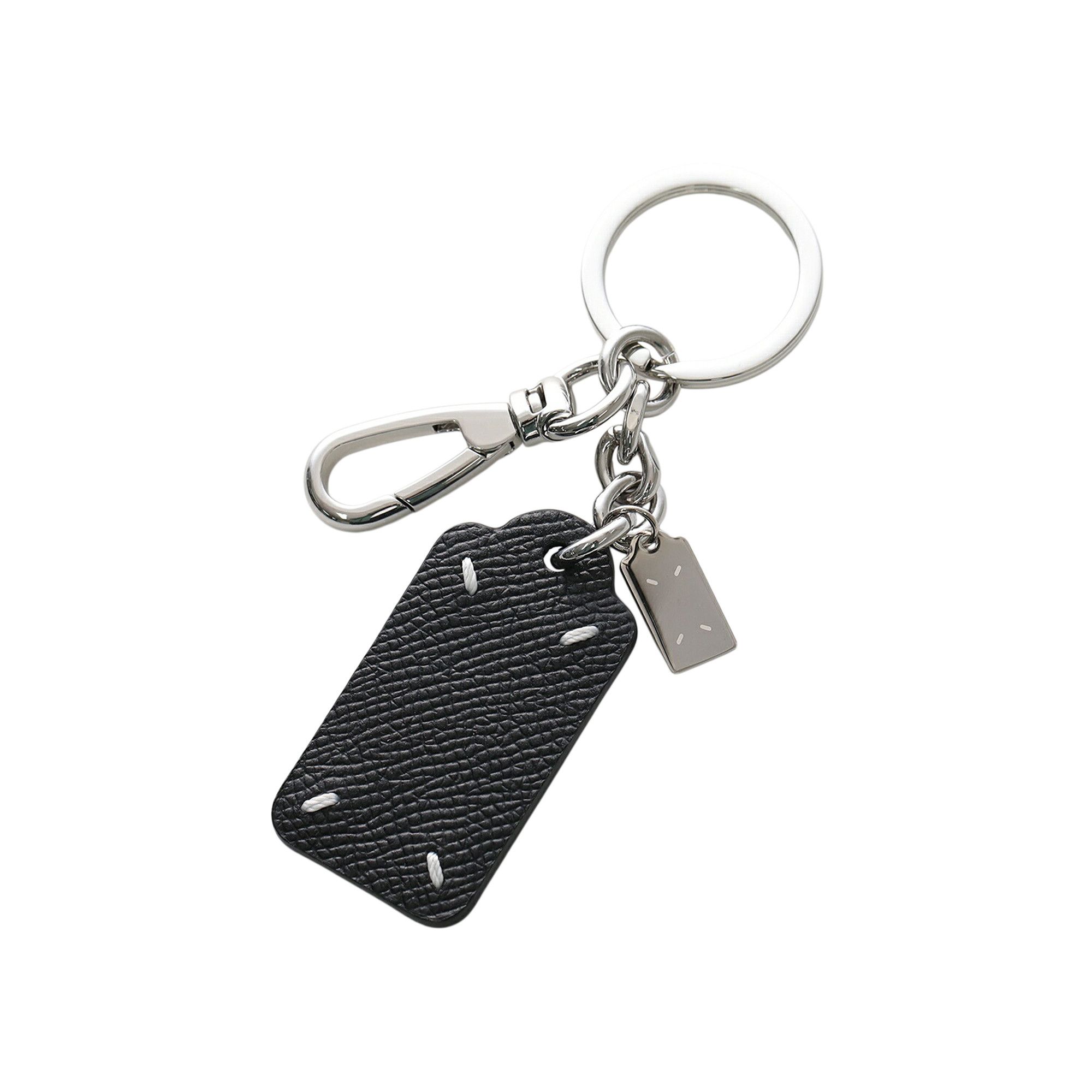 Buy Maison Margiela Small Double Tag Keyring 'Black' - SA2UA0014