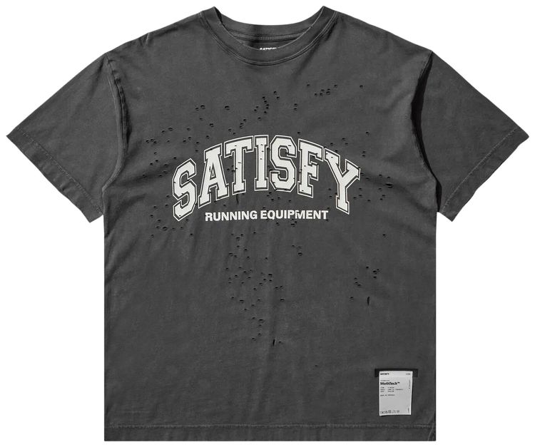 SATISFY MothTech Running Equipment T Shirt Aged Black