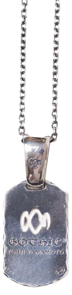 Yohji Yamamoto Pour Homme D Tag Pendant Silver